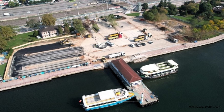 İzmit 1 Mart Vapur İskelesi Otoparkı yüzde 85 tamam