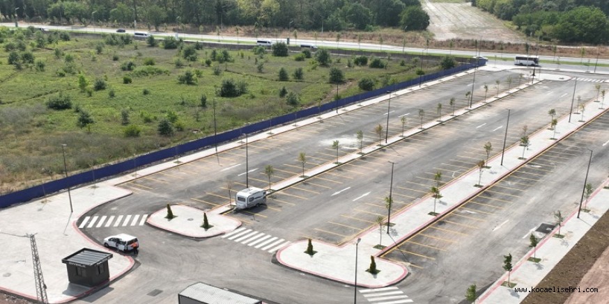 Kartepe karavan park alanı tamamlandı