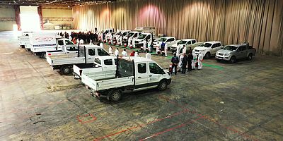 22 araç ve 70 personelle gece gündüz çalışıyoruz