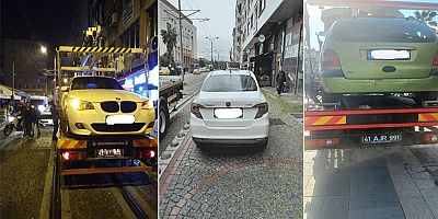 5 ayda bin 500 araç hatalı parktan çekildi