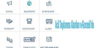 Acil Toplanma Alanları e-Kocaeli’de