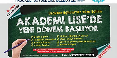 Akademi Lise’de yeni dönem kayıtları başladı