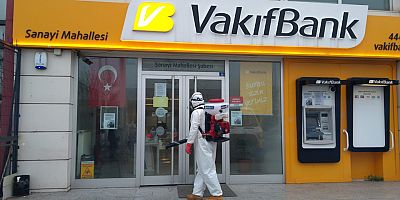 Bankalar ve ATM’ler dezenfekte ediliyor