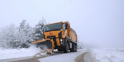 Başiskelenin Yüksek Kesimlerinde Karla Mücadele Başladı	