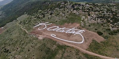 Bursa'da dev Atatürk imzası