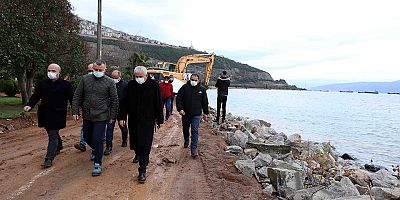 Büyükakın Hereke Sahil Projesi’ni inceledi