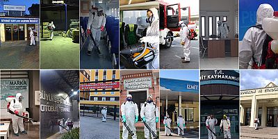 Büyükşehir dezenfekteye aralıksız devam ediyor