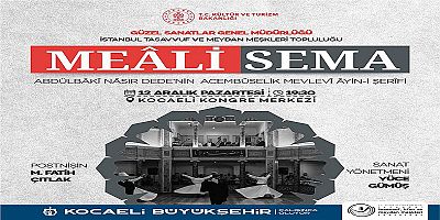 Büyükşehir Hz Mevlanayı Meali Sema ile anacak