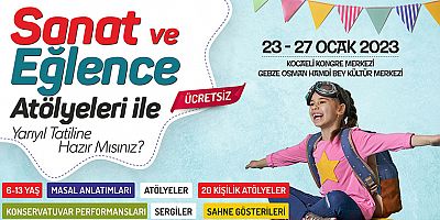 Büyükşehirden yarıyıl tatilinde sanat ve eğlence atölyeleri