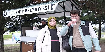 Çorba ikramı final döneminde öğrencilerin içini ısıtıyor