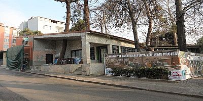 Cumhuriyet Parkı Kafeterya Yenileme Projesi devam ediyor