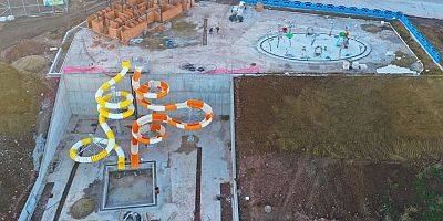 Değirmendere Halıdere arasındaki aquapark şekillenmeye başladı