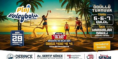 Derincede Plaj Voleybolu İçin Geri Sayım Başladı	