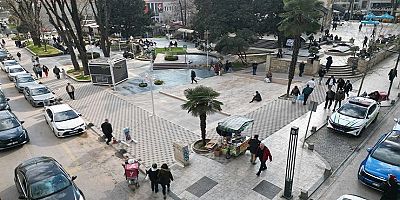 Fevziye Parkında estetik kaldırım düzenlemesi