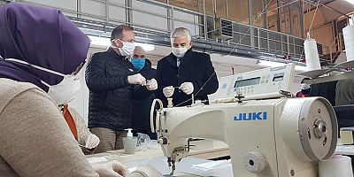 Günde 17 bin maske ve 200 tulum üretiliyor