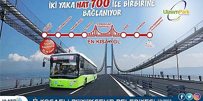 Hat 700 ile Gölcük Gebze birbirine bağlanıyor