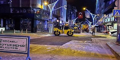 İzmit Alemdar Caddesi asfaltlandı