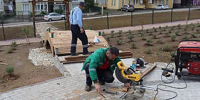 İzmit Belediyesi Gündoğdu Lavanta Parkında çalışmalara hızla devam ediyor