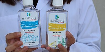 İzmit Belediyesi kolonya ve dezenfektan üretti