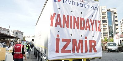 İzmit halkının yardımları İzmire ulaştı