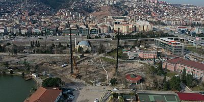 İzmit Millet Bahçesinde çalışma devam ediyor
