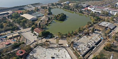 İzmit Millet Bahçesinde çalışmalar hızla sürüyor