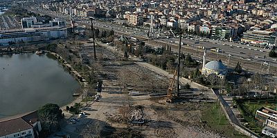 İzmit Millet Bahçesinde çalışmalar sürüyor