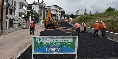 İzmit Topçularda yol mesaisi