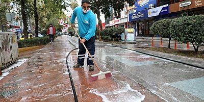 İzmit yürüyüş yoluna sabah temizliği