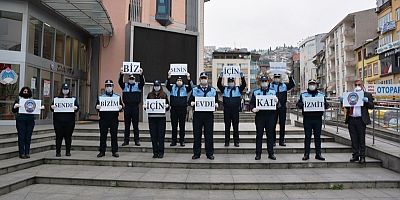 İzmit Zabıtadan Evde Kal Çağrısı