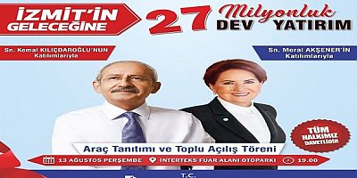 İzmitte toplu açılış 27 milyonluk yatırım