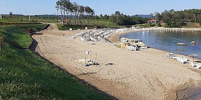 Kadınlar plajı her gün tertemiz