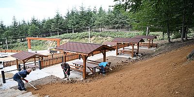 KARTEPE ÇAMÇEŞME MESİRE ALANINDA SON DOKUNUŞLAR