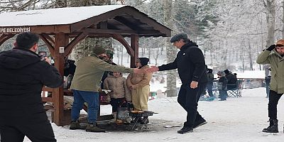 Kartepe Mesire Alanı Kışın da Ziyaretçilerin Gözdesi