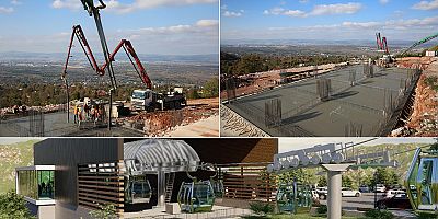 Kartepe Teleferik projesinde temel betonu atıldı