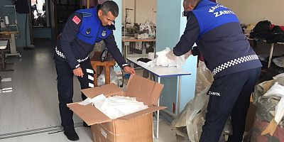 Kartepede 5 Bin Kaçak Maske Ele geçirildi