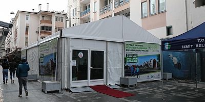 Kiptaş İzmit çınar evler irtibat çadırı kuruldu