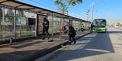 Kocaelide duraklar temiz ve bakımlı