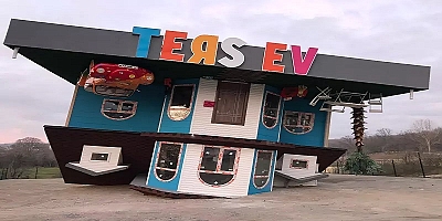 Kocaelide yer çekimine karşı duran ters ev
