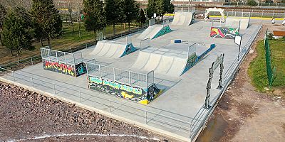 Körfezli gençlerin heyecanla beklediği kaykay pisti tamamlandı