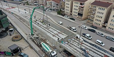 Kuruçeşme tramvayda ray imalatı tamamlandı