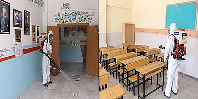 LGS sınavı için okullar dezenfekte ediliyor