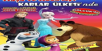 Maşa ve Koca Ayı Gölcükte