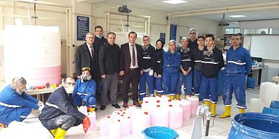 Meslek Liseleri Maske ve Dezenfektan Üretiyor