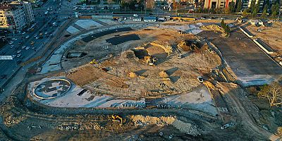 Milli İrade Meydanında çalışmalara devam