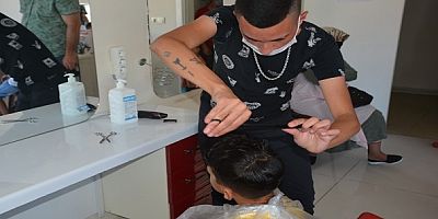 Miniklerin bayram tıraşı izmit belediyesinden