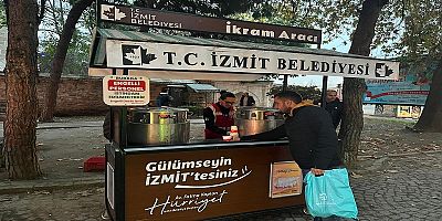 Mobil ikram araçları İzmitlilerin içini ısıtıyor