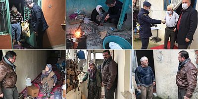 Muhtarlar 65 yaş üstü için sahada