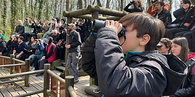 Ormanyada kuş gözlem turuna yoğun ilgi