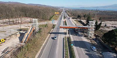 Ormanyaya yaya üstgeçidi yapılıyor